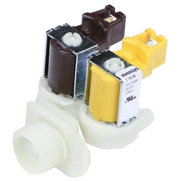 Elektroventil 2-vägs 180° - SOS Accessoire - 00086311 - Kompatibel med tvättmaskiner BEKO, BOSCH, BRANDT