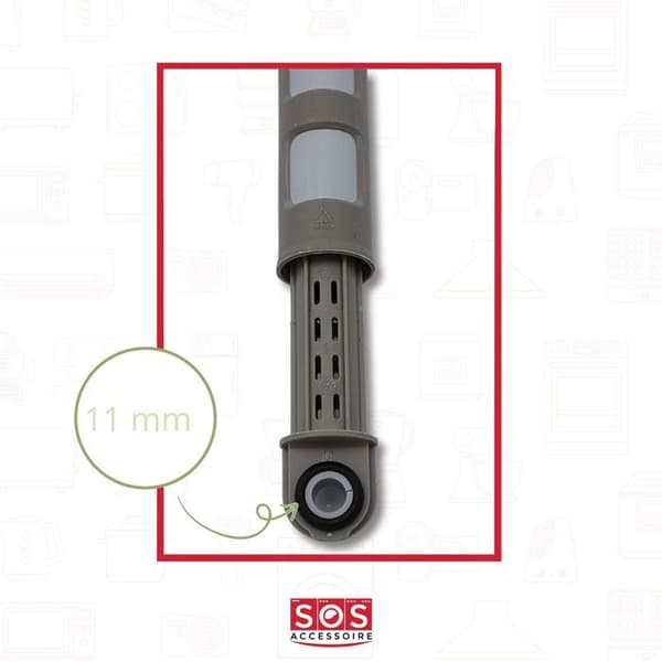 Dämpare för Tvättmaskin - SOS TILLBEHÖR - 1322553601 - Vit - Kompatibel med AEG, FAURE, ELECTROLUX, ZANUSSI