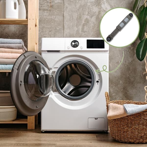 Dämpare för Tvättmaskin - SOS TILLBEHÖR - 1322553601 - Vit - Kompatibel med AEG, FAURE, ELECTROLUX, ZANUSSI