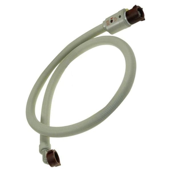 Vatteninlopp - Aquastop - 2,5M - Vit - Kompatibel med tvättmaskiner BAUCKNECHT, IGNIS, IKEA