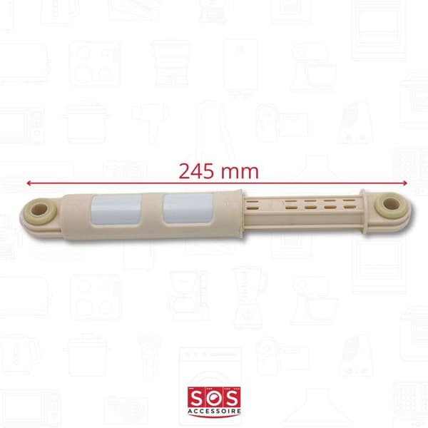 Dämpare - SOS ACCESSOIRE - Tvättmaskin - Vit - Kompatibel med flera modeller
