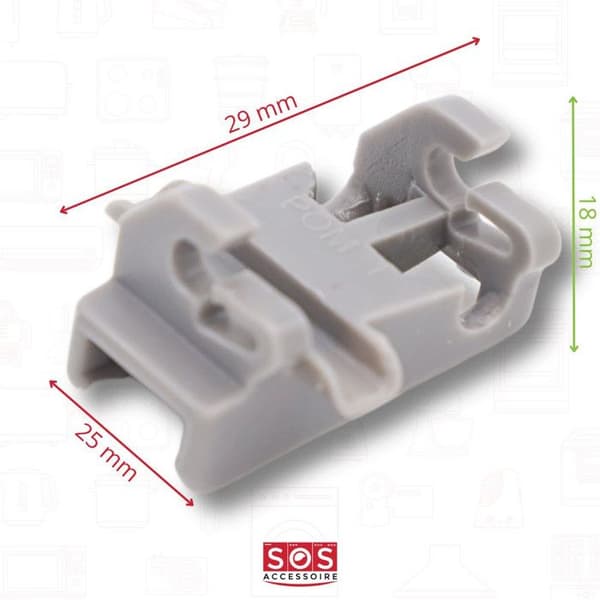 Fästplattor - SOS Accessoire - 00611474 - Kompatibel diskmaskin - Säker - Bestickkorg