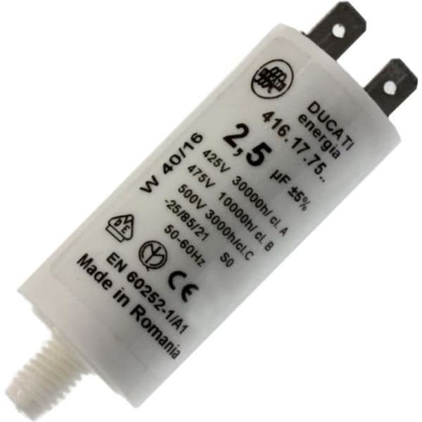 Kondensator 2,5 µf 450v - Diskmaskin - BRANDT, DE DIETRICH, THOMSON, SAUTER (37148)