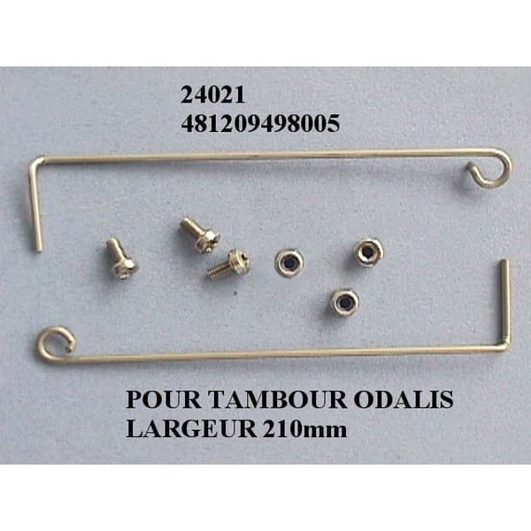 Kit för fjädrar till Whirlpool tamburdörr serie Odalis - 24021