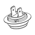 Miniatyrbild 1 av 3: Temperatursensor torktumlare för tvättmaskin Electrolux W391116
