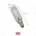 Miniatyrbild 2 av 3: LMH009 T25L 40W x2 glödlampa för BRANDT 5315725 huva - WHIRLPOOL - E14 dagsljusbas