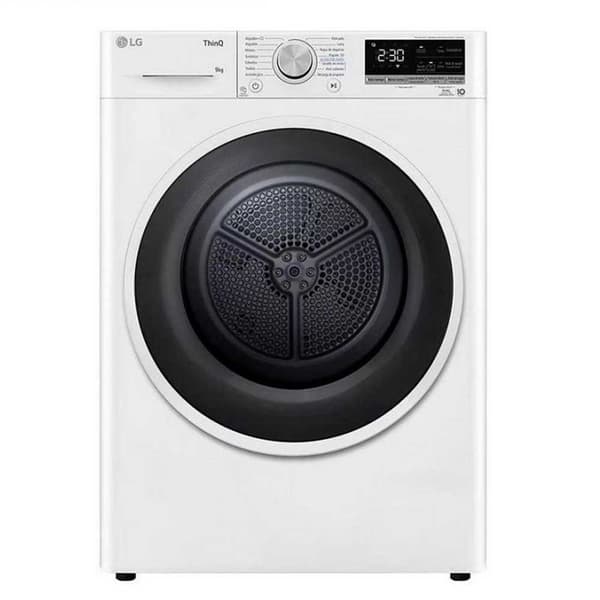 Lg Edestä Täytettävä Kuivausrumpu Rh90v5av6n Hopeinen 9 kg