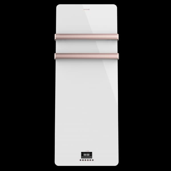 Cecotec Electric towel rail with 850 W, LED display, remote control, 24/7 timer, touch control, IP24 protection, 10-m² coverage area, 2 hangers, safe