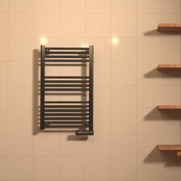 Cecotec Electric fluid towel rail with 500 W, LED display, touch control, weekly schedule, 3 modes, adjustable temperature and maximum safety with IP