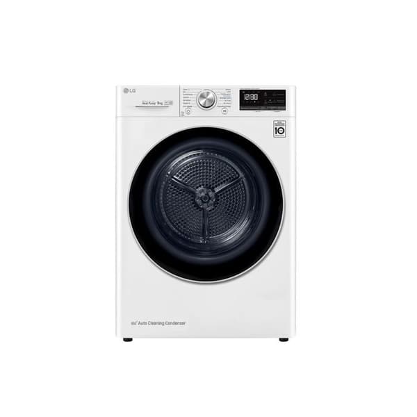 Torktumlare - LG - RH9V71WHN - Värmepump - Kapacitet 9 kg - Energiklass A*** Vit