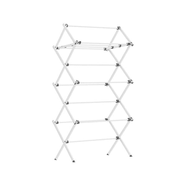 Rootz White Steel PP Vaskestativ - Opvaskemaskine - Tørrestativ - Letvægts - Kompakt design - Nem montering - 37 cm x 75 cm x 135,1 cm