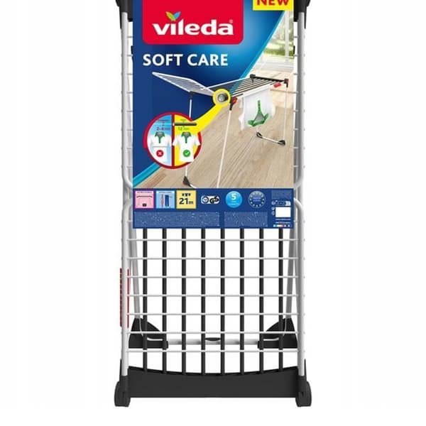 Vileda Soft Care torktumlare vit 215 x 56 x 128 cm