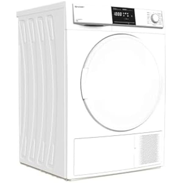 Torktumlare - SHARP - KD-HHB8S8PW3-DE - 8 kg - A+++ - Värmepump