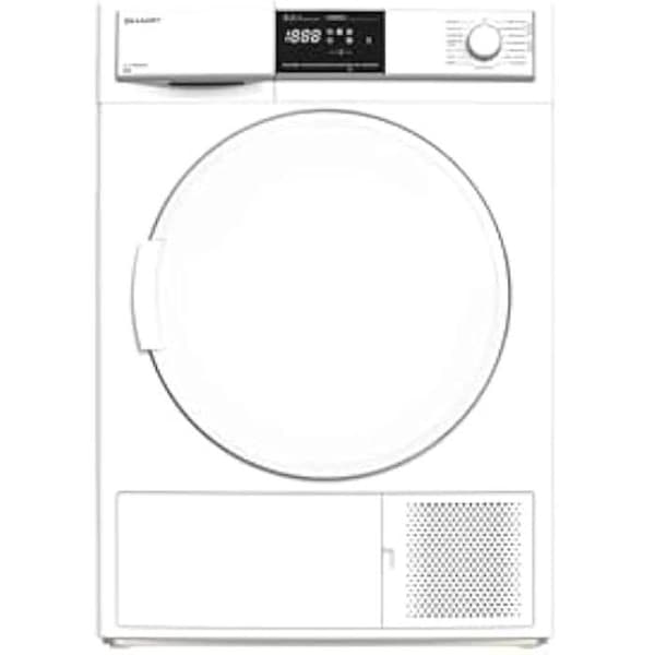 Torktumlare - SHARP - KD-HHB8S8PW3-DE - 8 kg - A+++ - Värmepump