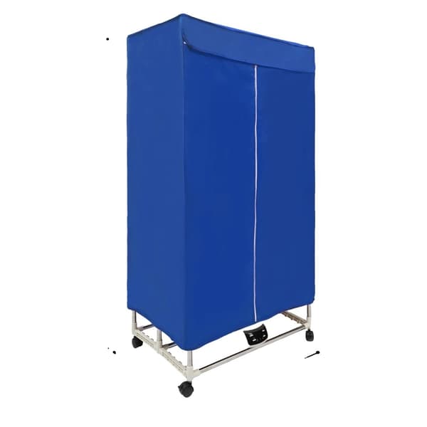 Kannettava kuuma ilmakuivain, 1200-1500W teho, 30 kg kuormituskapasiteetti, kolme vaihteen säätöä,Sininen