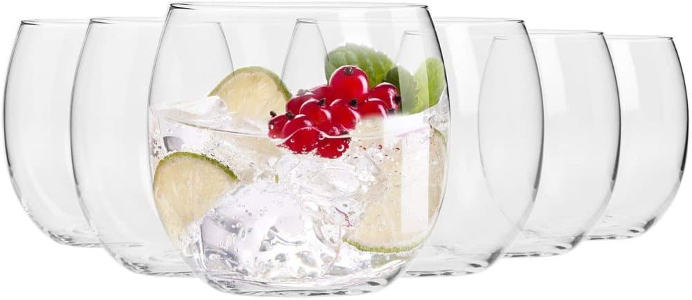 Krosno Vatten Juice Dricksglas | Set med 6 | 410 ML