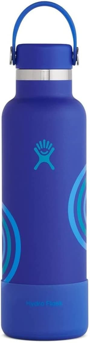 Hydroflask 21oz Standard Mun med Flex Cap Refill For Good Edition, Wave Blue