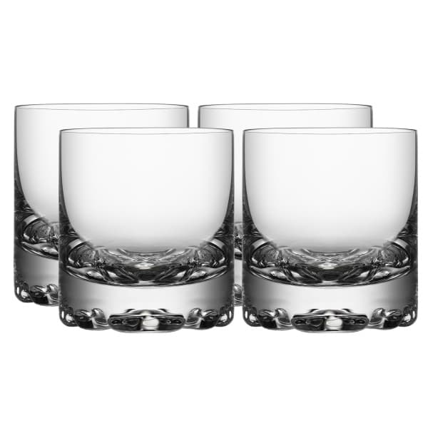 Erik Whisky Glass Double Old Fashioned 34cl, 4-pack - Orrefors
