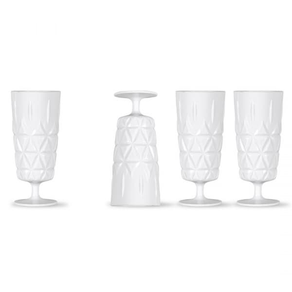 Picknick Glas Hög Vit 21cl, 4-pack - Sagaform