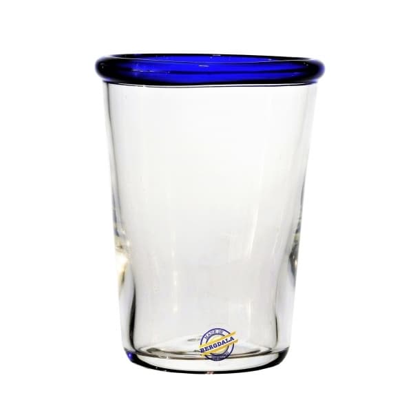Blue kant Mjölkglas, 25cl - Bergdalahyttan