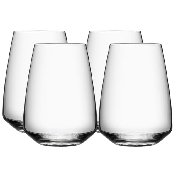 Pulse Water Glass 35cl, 4-pack - Orrefors