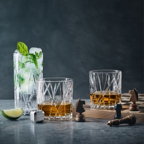City Whisky Glass DOF 34cl, 4-pack - Orrefors