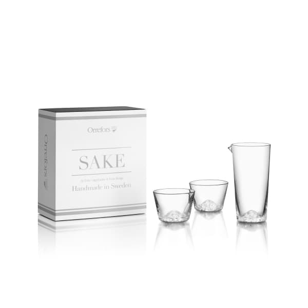 Sake Set 2-Pack and Carafe - Orrefors