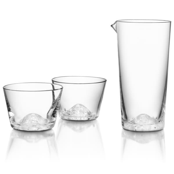Sake Set 2 Glas & Karaff - Orrefors