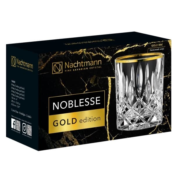Noblesse Tumbler Goldrim 29,5cl, 2-pack - Nachtmann