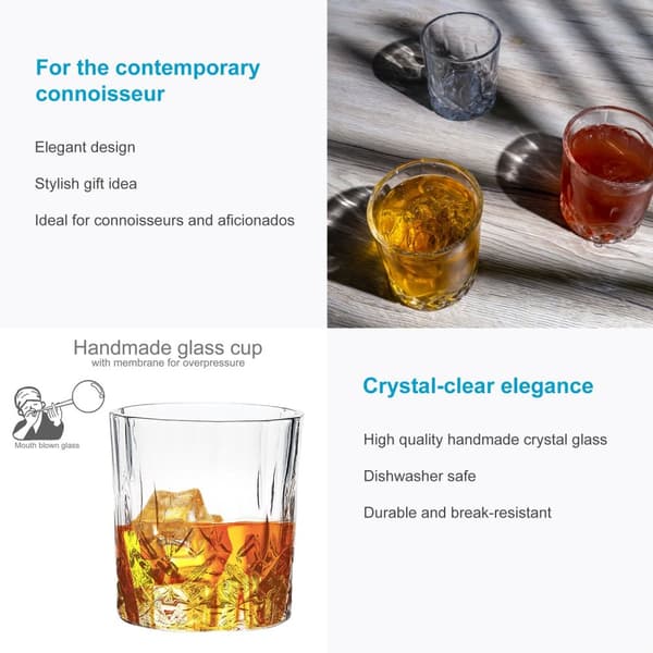 6x Dryckesglas Kristallglas 200 ml ädelglasglaskonst Dricksglas Glas
