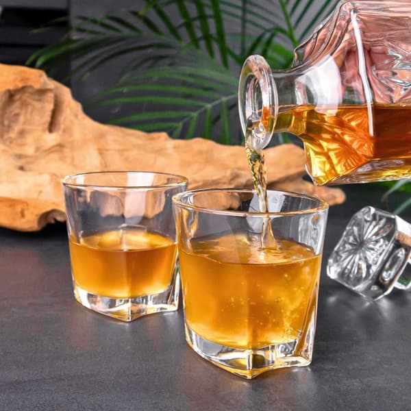 Whiskyglas Set Old Fashioned Whiskey Kristallglas Whiskey Kristallglas Blyfritt perfekt för Scotch, Bourbon, Whisky