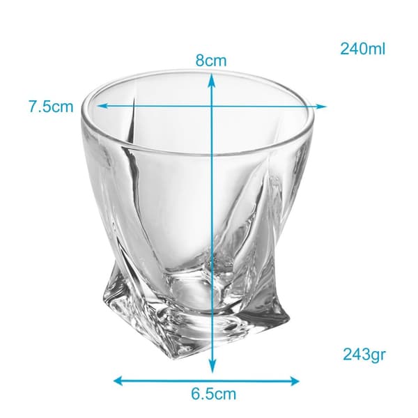 Whiskyglas Set Old Fashioned Whiskey Kristallglas Whiskey Kristallglas Blyfritt perfekt för Scotch, Bourbon, Whisky