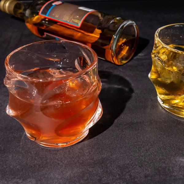 Whiskyglas Set Old Fashioned Whiskey Kristallglas Whiskey Kristallglas Blyfritt perfekt för Scotch, Bourbon, Whisky