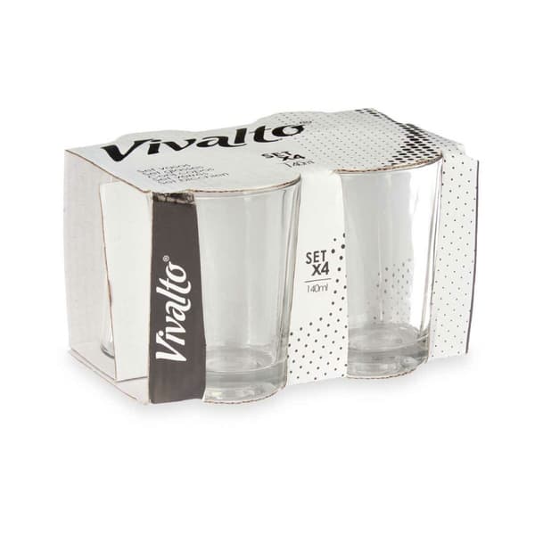 Glas Vivalto RYG2047 Gennemsigtig Glas 140 ml Kaffe (24 enheder)