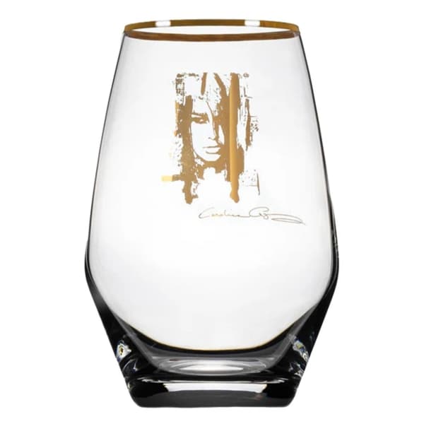 Wild Woman Gold Water Glass, 35cl - Carolina Gynning