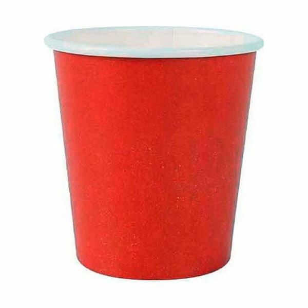 Lasisetti Algon Kertakäyttöinen Kartonki Punainen 20 Kappaletta 120 ml (24 osaa)