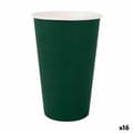 Miniatyrbillede 1 af 3: Glassæt Algon Engangsanvendelse Pap Grøn 7 Dele 450 ml (16 enheder)
