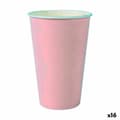 Miniatyrbillede 1 af 3: Glassæt Algon Engangsanvendelse Pap Pink 7 Dele 450 ml (16 enheder)