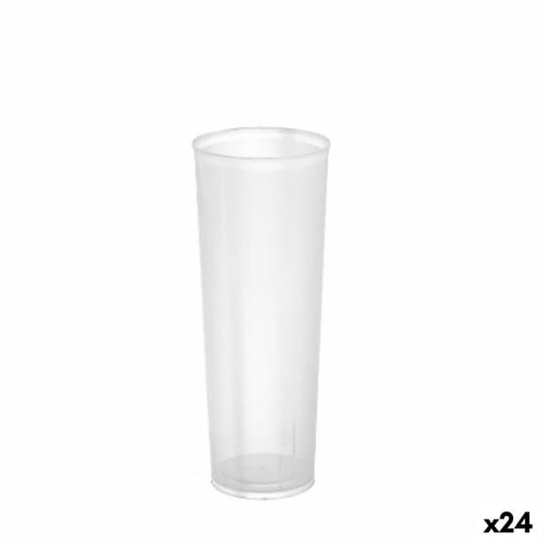 Set med återanvändbara glas Algon Transparent 24 antal 330 ml (20 Delar)