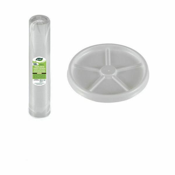 Sæt af låg til glas Algon Kaffe 100 Dele 250 ml (20 enheder)