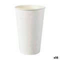Miniatyrbillede 1 af 3: Glassæt Algon Engangsanvendelse Pap Hvid 6 Dele 450 ml (16 enheder)