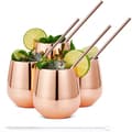 Miniatyrbillede 3 af 4: Tumbler & Straw 35cl, Rose Gold, 4-pack - Oak & Steel
