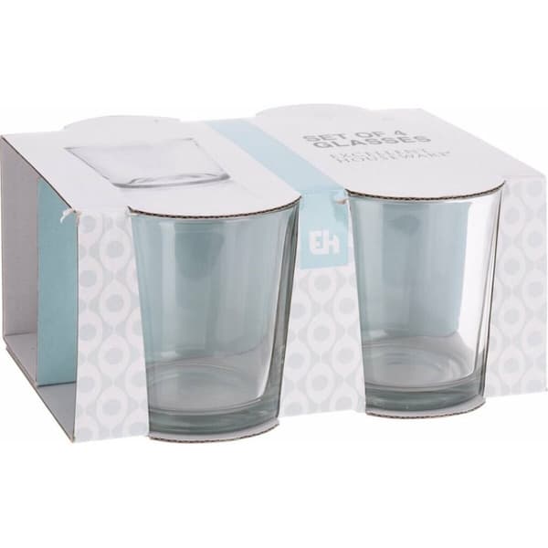 Glasset Excellent Houseware ye6000410 Transparent Glas 280 ml (4 antal)