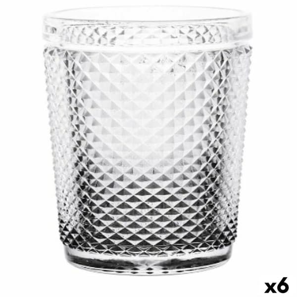 Glas Vivalto P00409B/BHA6-A Transparent Antracitgrå Glas Diamant 300 ml (6 antal)