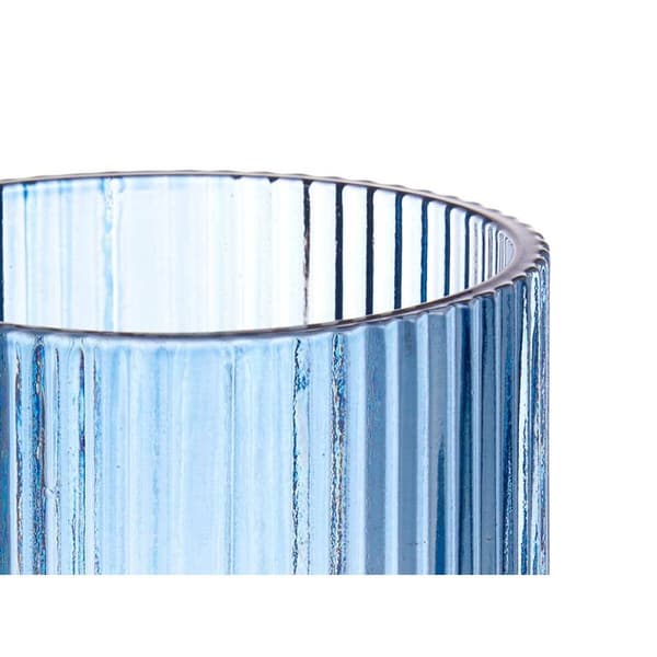 Glas Ränder Blå Glas 270 ml (6 antal)