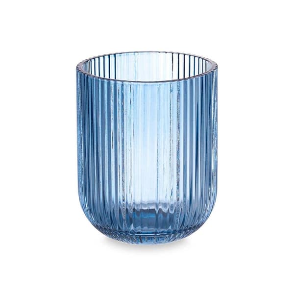Glas Ränder Blå Glas 270 ml (6 antal)
