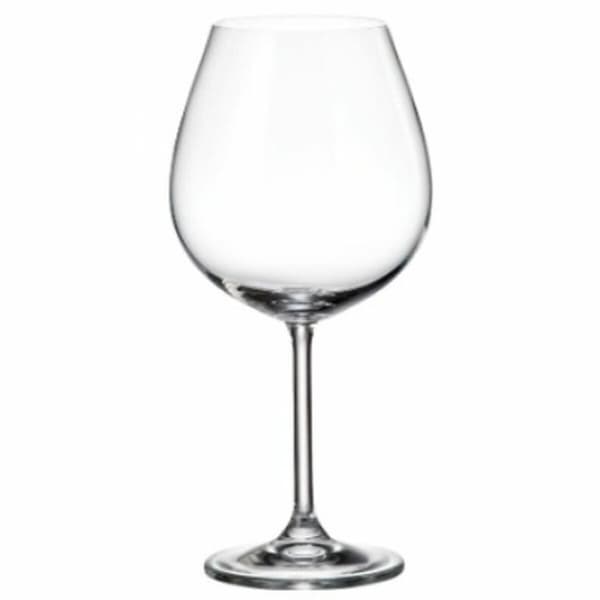 Set med vinglas Bohemia Crystal Clara 650 ml 6 Delar (6 antal) (4 antal)