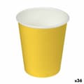 Miniatyrbild 1 av 2: Glasset Algon Papp Engångsanvändning Gul 36 antal (24 Delar)