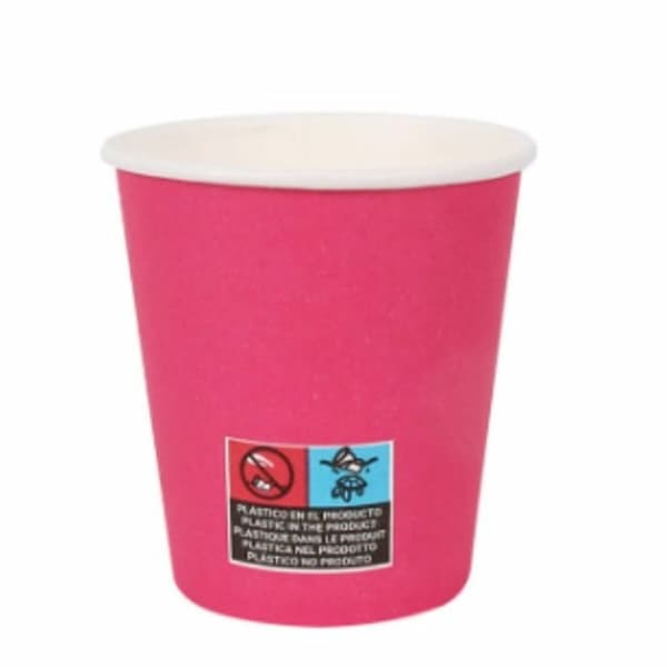 Glasset Algon Papp Engångsanvändning 200 ml Fuchsia 36 antal (24 Delar)