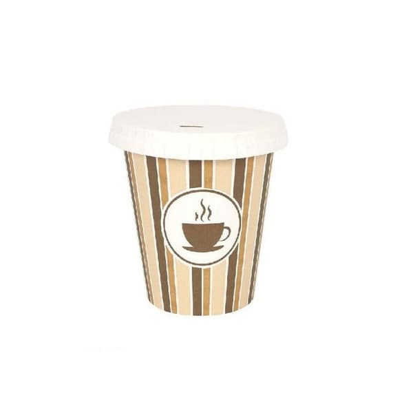 Glasset Algon Med lock Engångsanvändning Kaffe/ Café Papp 6 Delar 250 ml (20 antal)